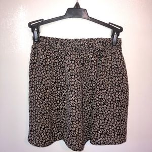 John Galt brown skirt with white  flowers